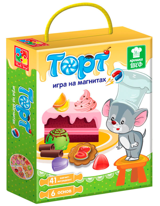

Магнитная кулинарная игра Торт (рус), Vladi Toys (12-68816)
