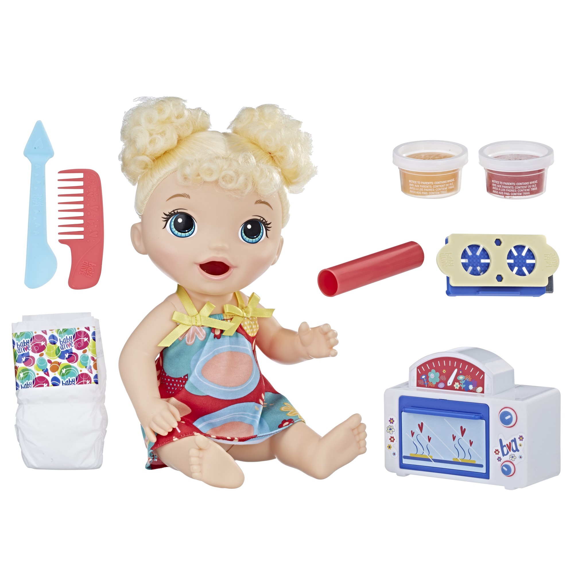 

Пупс с аксессуарами Малышка и еда, Baby Alive (12-65680)