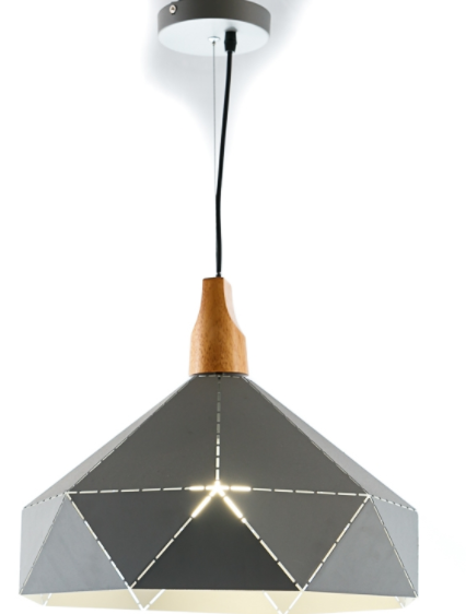 

Люстра подвес серая с полигональным дизайном (ZD038B/D400 (grey)) (SL00087)