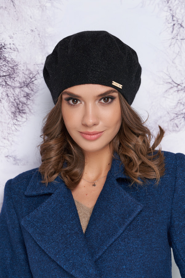 

Берет «Наиля» Braxton 25115001 56-59 см черный 4908