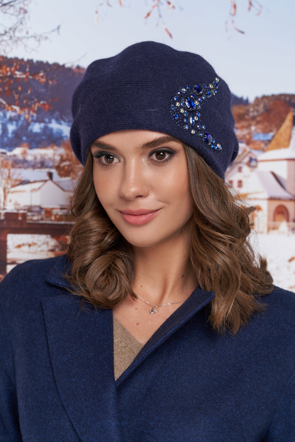 

Берет «Кассия» Braxton 25157007 56-59 см джинсовый 6026
