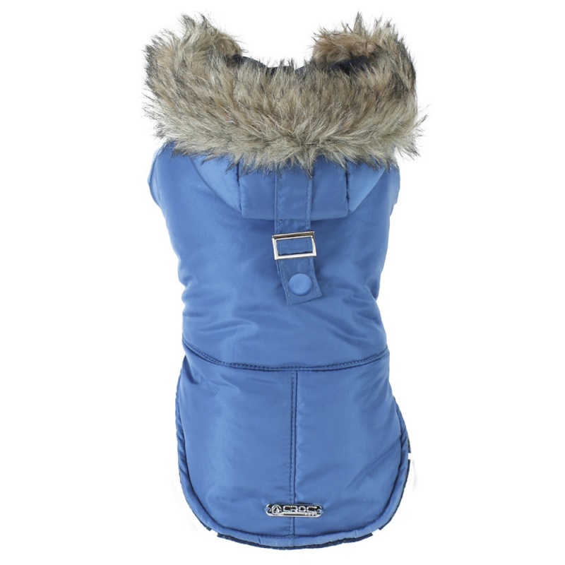 

Куртка утепленная с капюшоном для собак Croci Blue Parka синий, 45 см
