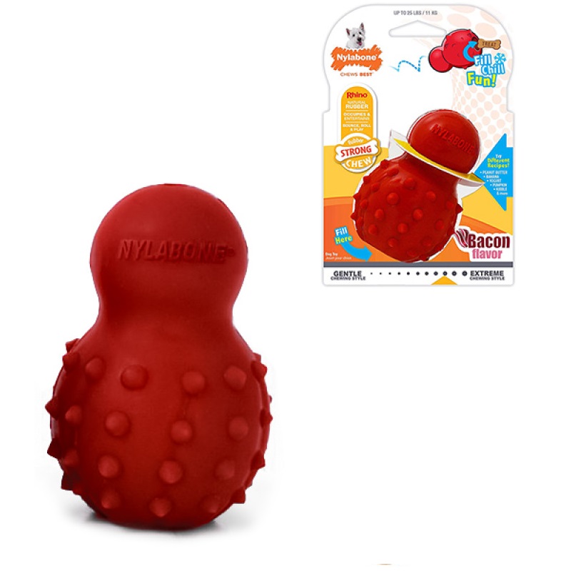

Игрушка жевательная для собак с ароматом бекона Nylabone Strong Chew Cone S до 11 кг