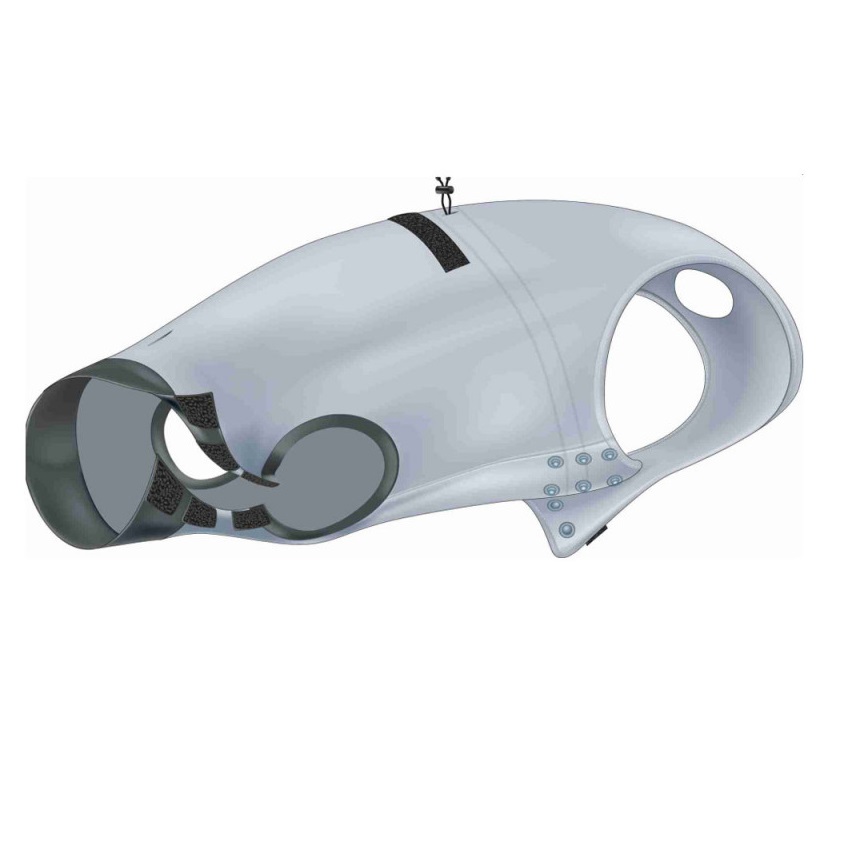 

Попона защитная для собак Trixie размер XS, серый, 25 см