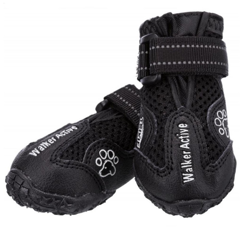 

Защитные ботинки со светоотражающими элементами для собак Trixie Walker Active размер L, черный, 2 шт.