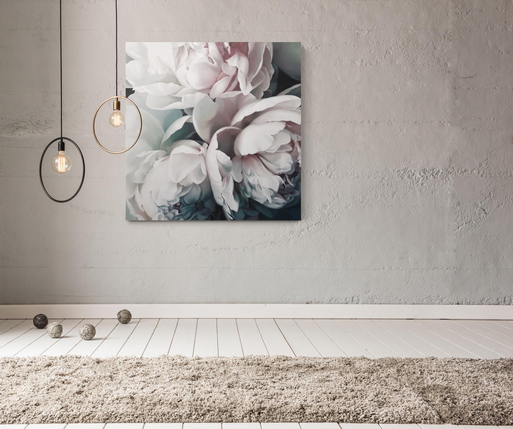 

Картина цветы пионы масляными красками на холсте Mati Tender Peonies Ручной работы 70х70 см (AO-230 70-70)