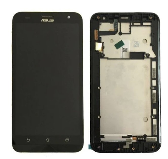 

Дисплей (экран) для Asus ZenFone 2 Laser (ZE500KL, ZE500KG, ZE500ML) + тачскрин, черный, с передней панелью High Copy