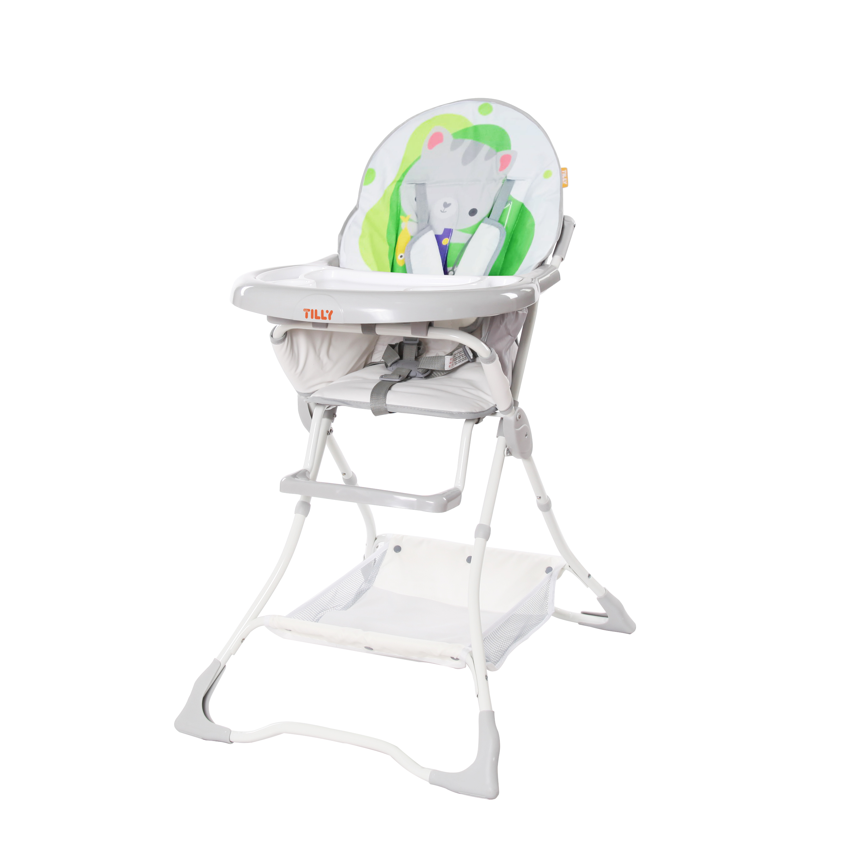 

Стульчик для кормления TILLY Buddy T-633/2 Green Cat со столешницей и корзиной для игрушек