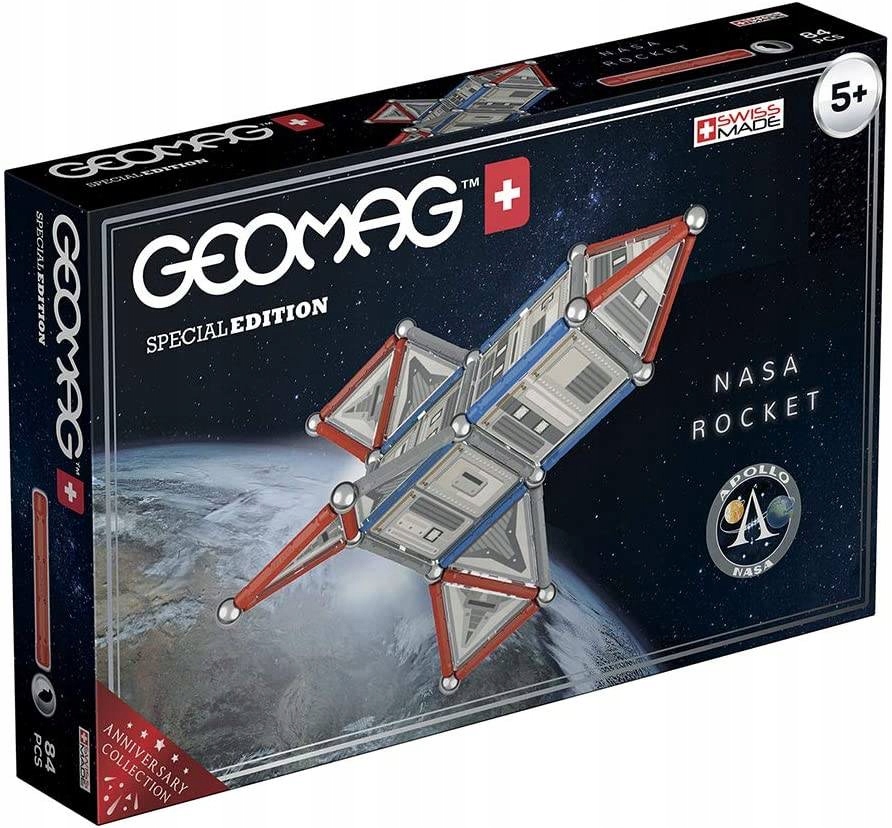 

Магнитный конструктор Geomag Nasa Rocket 84 детали GEO-810