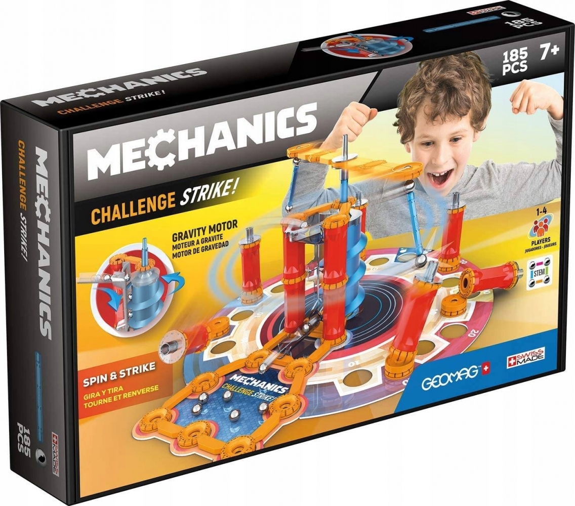 

Магнитный конструктор Geomag Mechanics Challenge Strike 185 деталей