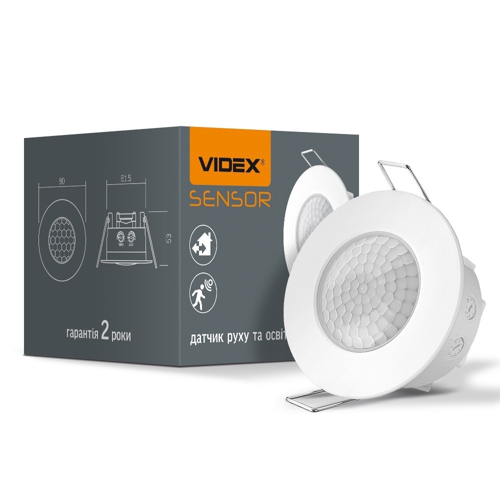 

Датчик руху та освітленості VIDEX VL-SPR17W 1200W інфрачервоний