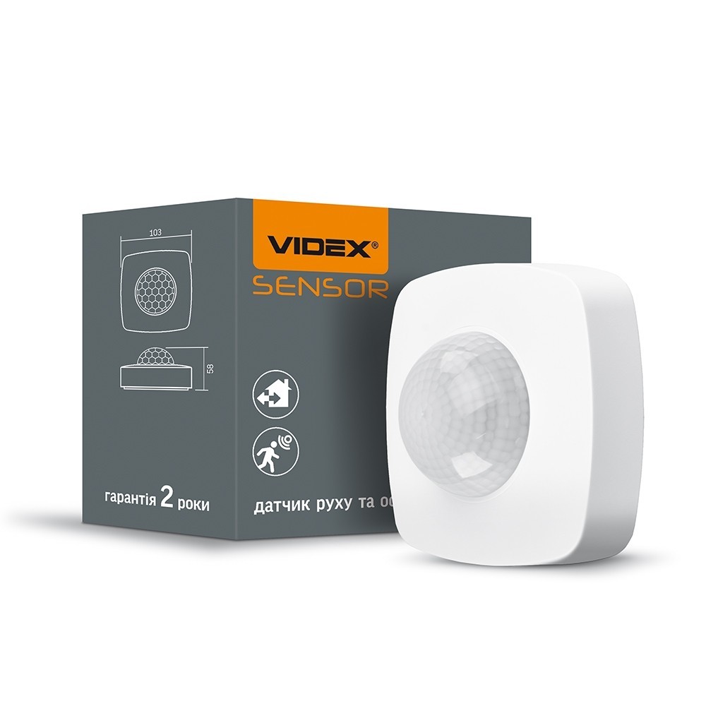 

Датчик руху та освітленості VIDEX VL-SPC24W 1200W інфрачервоний