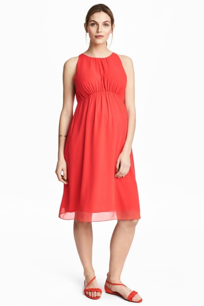 

Платье для беременных H&M ХS красный 503201