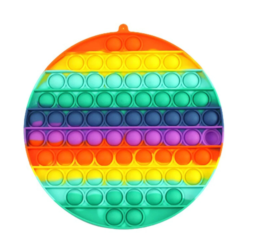 

Антистресс POP IT Большой Круг 20 см. Поп ит "Нажми Пузырь". Игрушка Антистресс для детей. Разноцветный