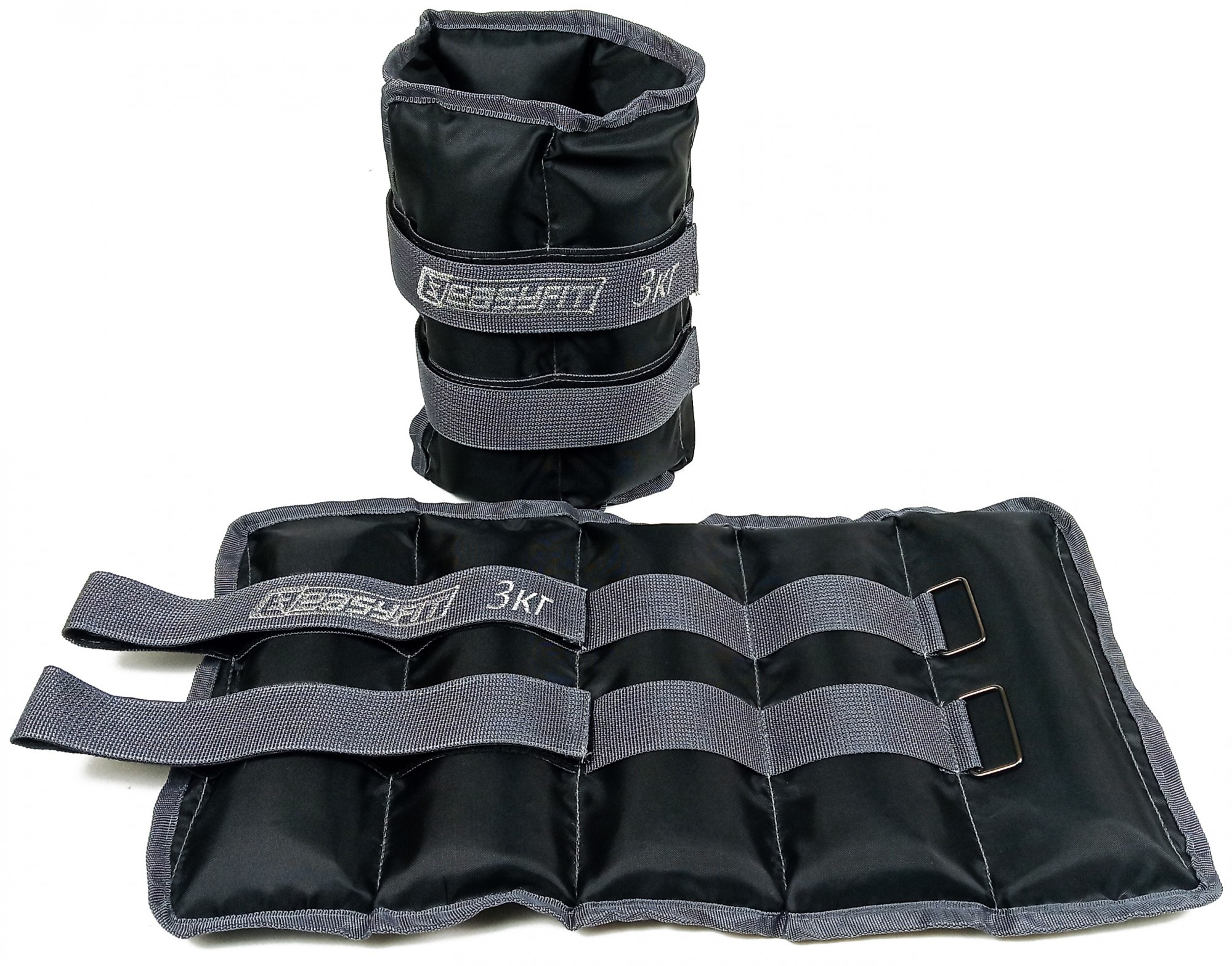 

Утяжелители для фитнеса и единоборств EasyFit черные 3 кг 2 шт пара EF-AWTS-300