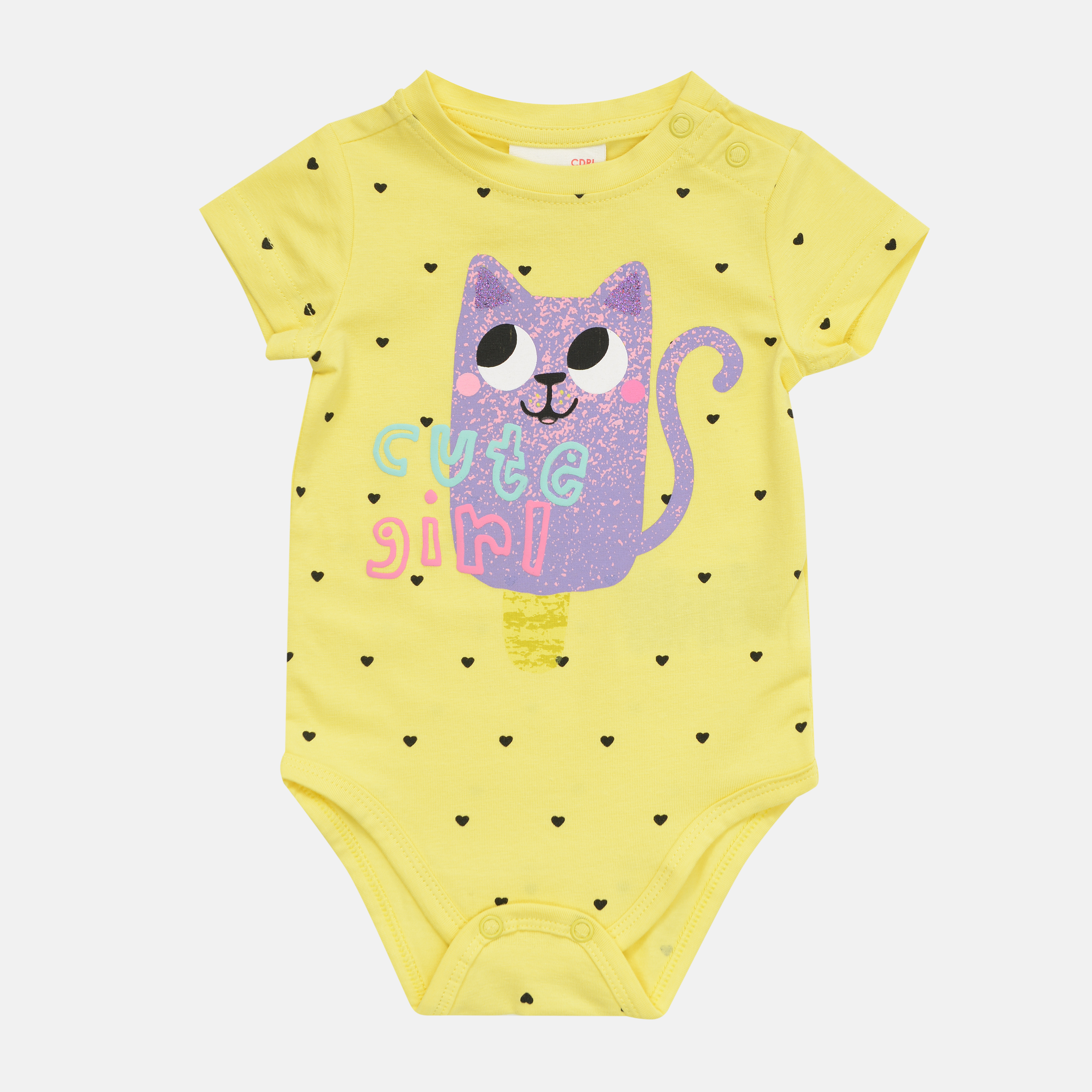 

Боди-футболка Coccodrillo Hello WC1112202HEL-004 80 см Желтое