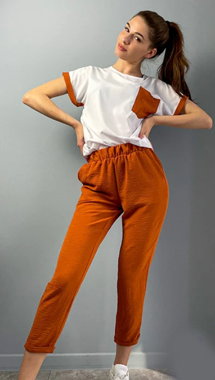 

Женский костюм двойка GF07890 р52 терракотовый