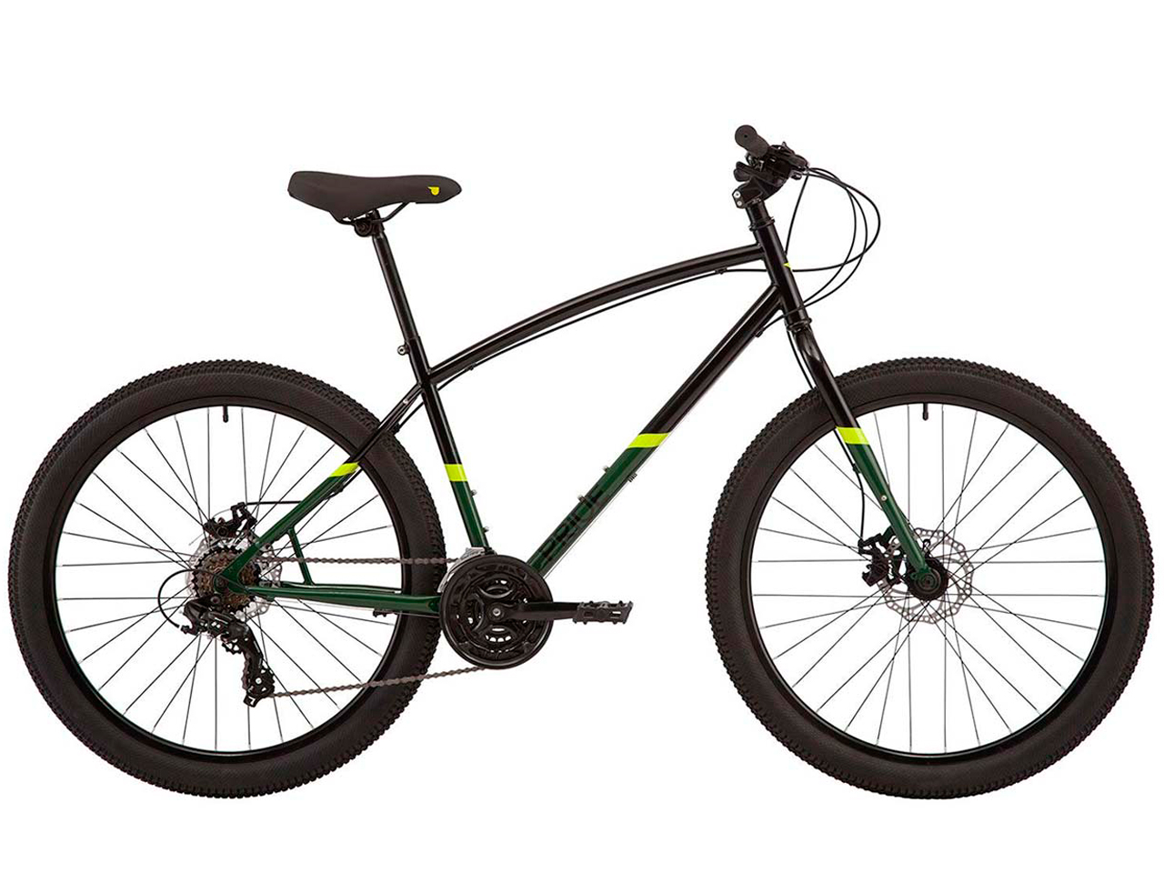 

Велосипед Pride Rocksteady 7.1 27,5" (рама 19", черный/зеленый)