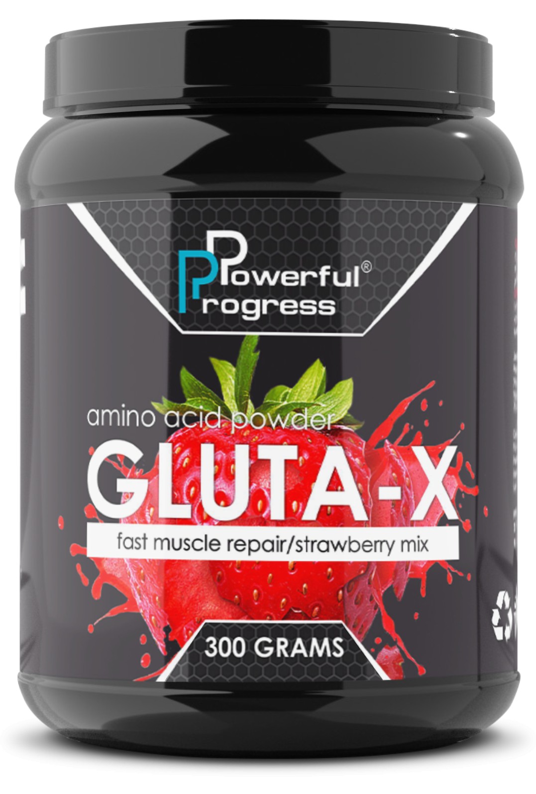 

Аминокислота Глютамин Powerful Progress Gluta-X 300 г клубника