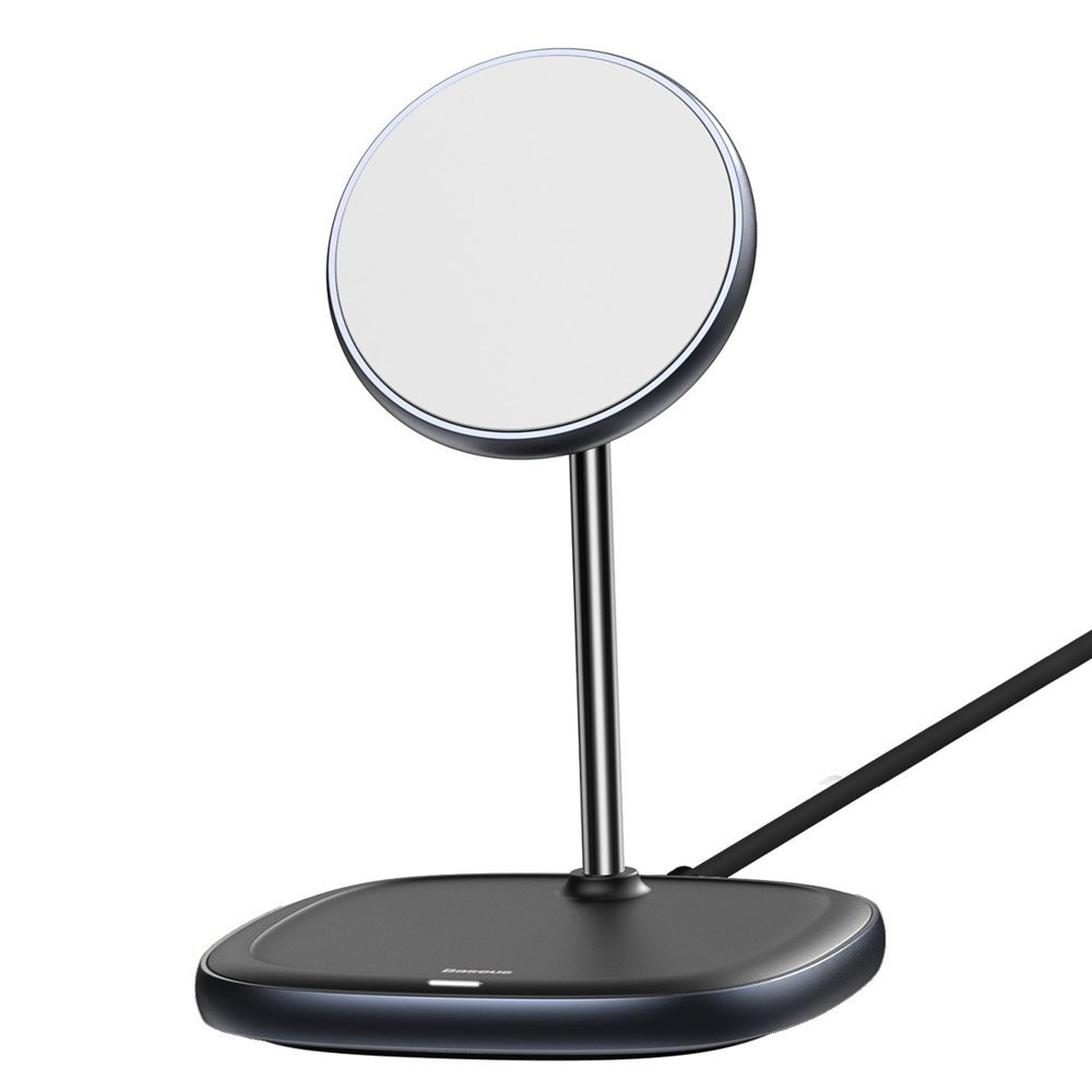 

Беспроводное зарядное устройство Baseus Swan Magnetic Desktop Bracket Wireless Charger Suit for iPhone 12 Black (WXSW-01)