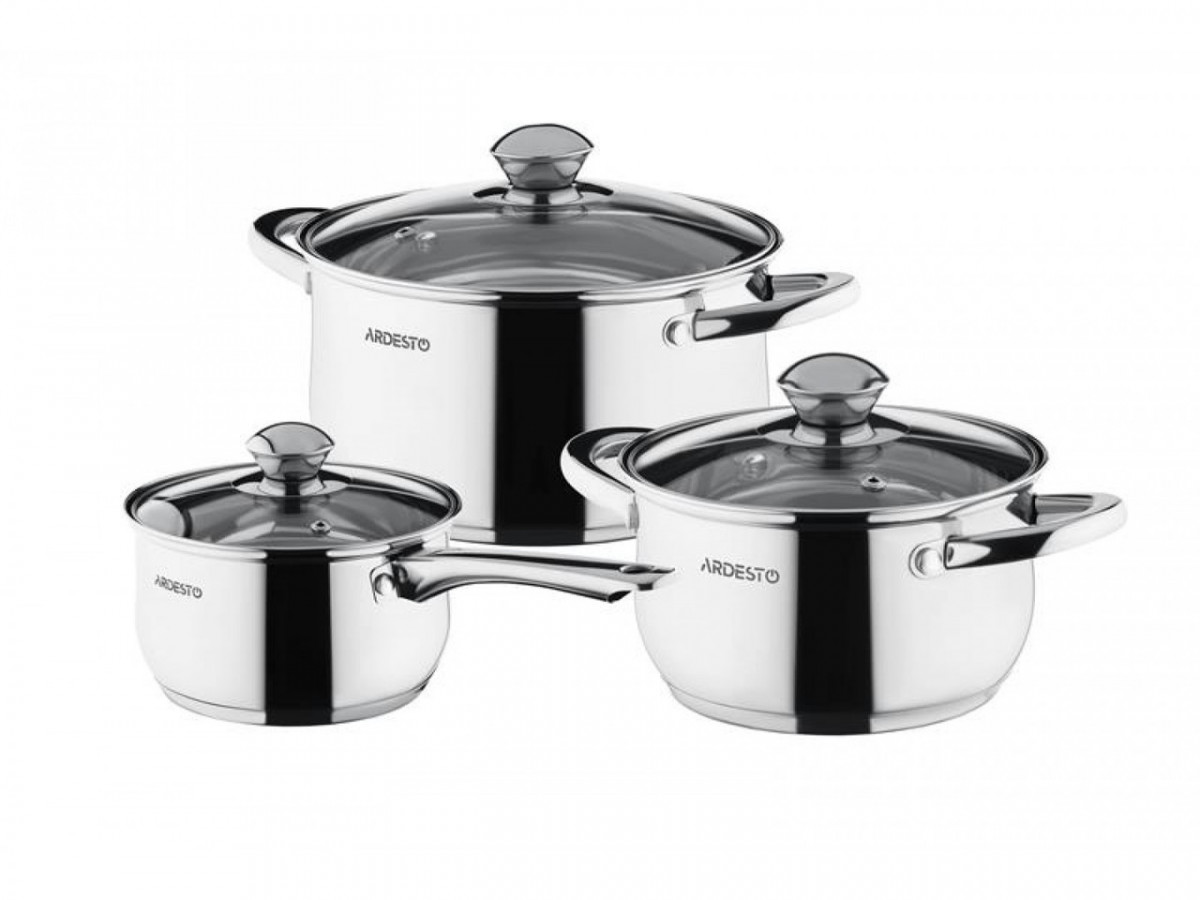 

Набор посуды из нержавеющей стали Ardesto Gemini Gourmet 6 предметов (AR-1906-PS)