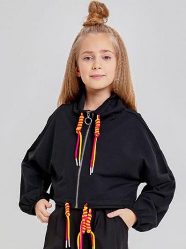 

Толстовка трикотажная на замке To Be Too TBT819 164 см черный