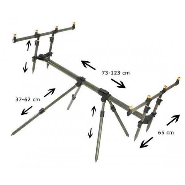 

Подставка/ род под для удилищ Mikado ROD POD FOURLINER
