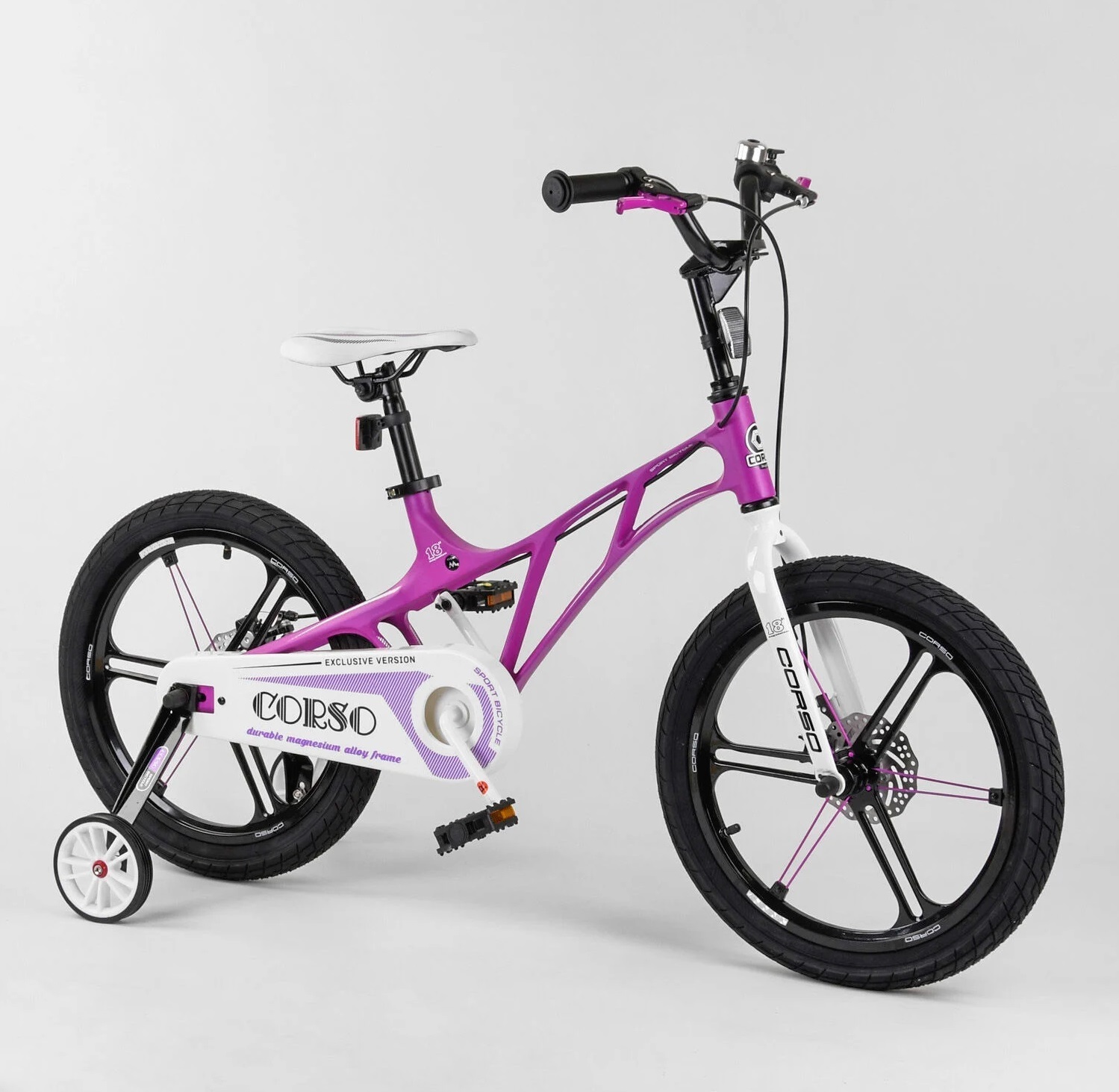 

Велосипед Corso Magnesium 18" LT-10500 Purple / White (LT-10500)