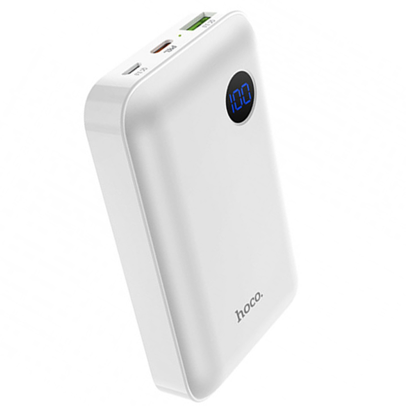 

УМБ Hoco J44 1USB 1Type-C PD 18W QC3.0 2.4A 10000mAh White