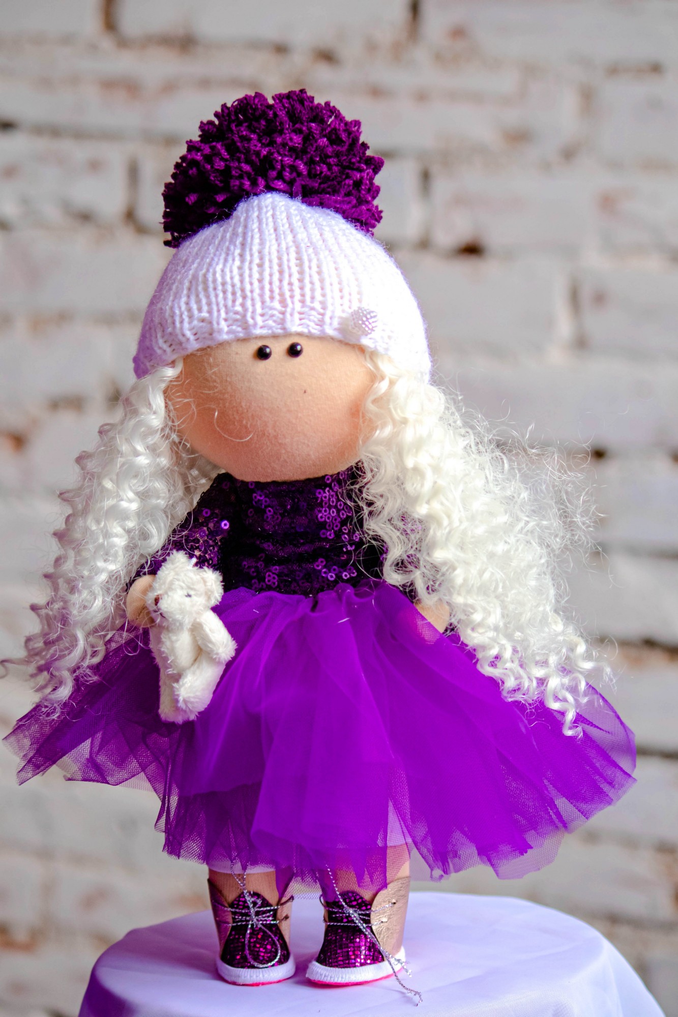 

Текстильная кукла игрушка ручной работы Тильда Виолетта Hand Made One