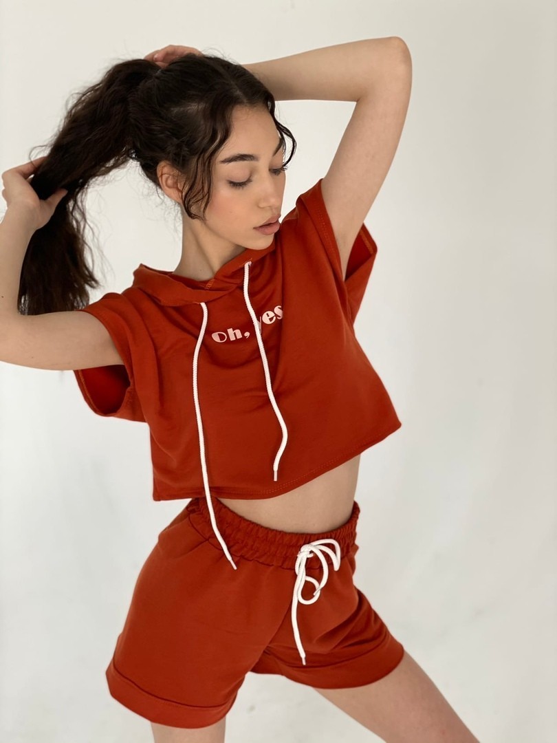 

Женский костюм Oh yes кирпичный 44-46 Pudra Z102