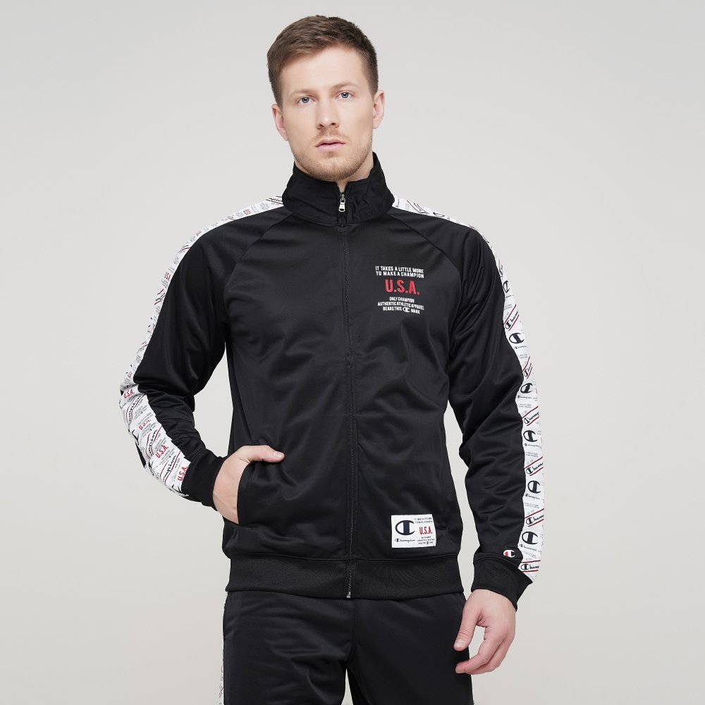 

Мужская спортивная кофта Champion Full Zip Sweatshirt Черный 46 (cha215919-NBK)