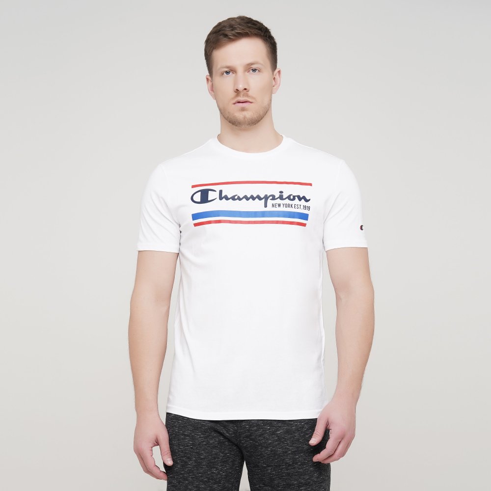 

Мужская футболка Champion Crewneck T-Shirt Белый 46 (cha214306-WHT)