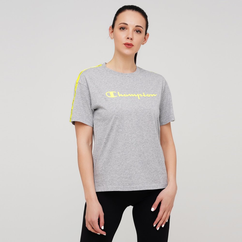 

Женская футболка Champion Crewneck T-Shirt Серый 46 (cha112749-OXGM)