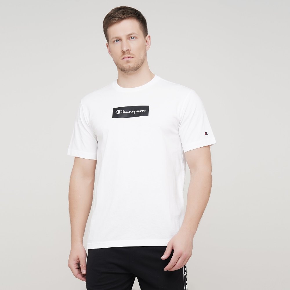 

Мужская футболка Champion Crewneck T-Shirt Белый 44 (cha215789-WHT)
