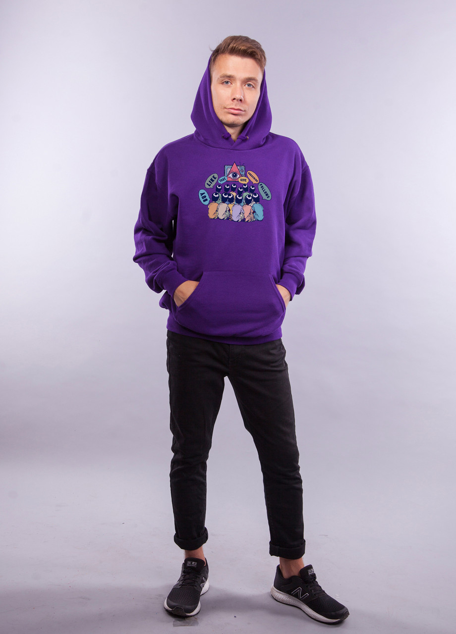 

Толстовка фиолетовая LOYS "Society" XXL