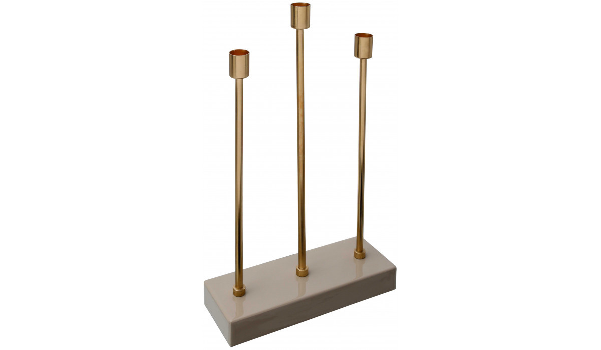 

Подсвечник Kayoom Trio 325 Taupe/Gold