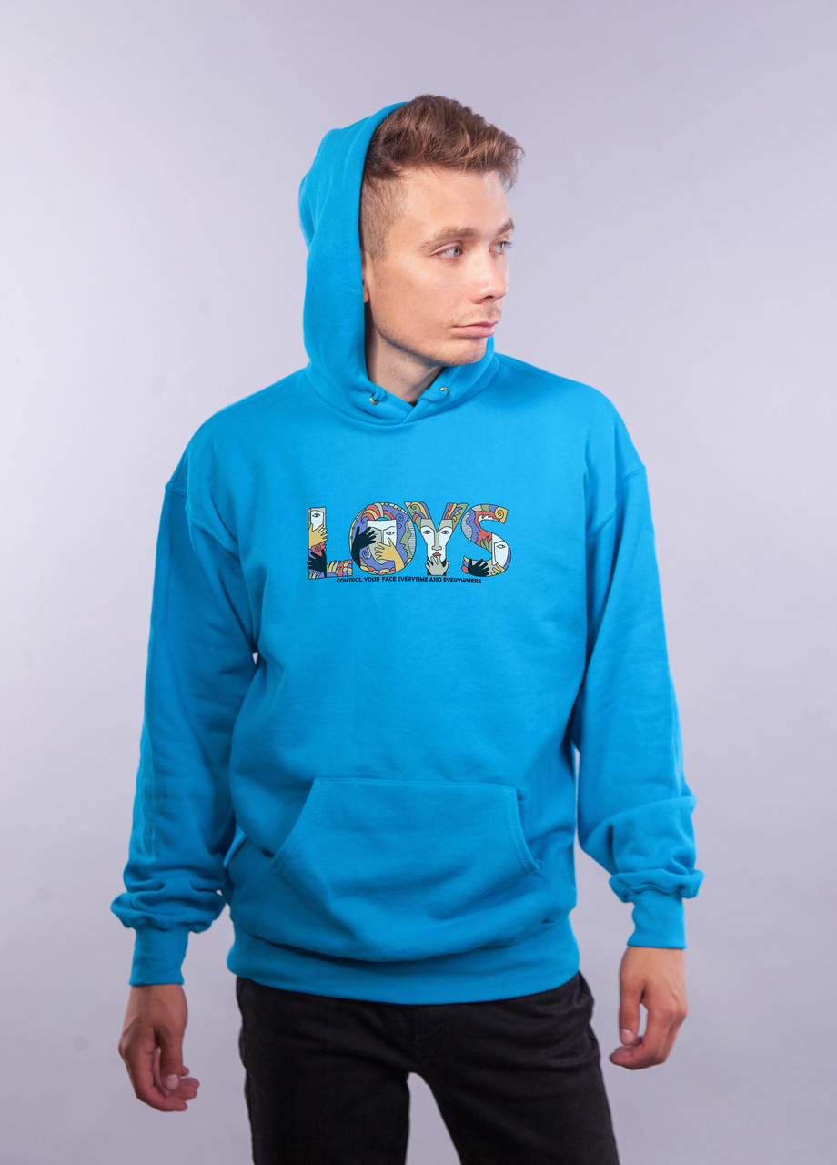 

Толстовка ультрамарин LOYS "Art face" XXL