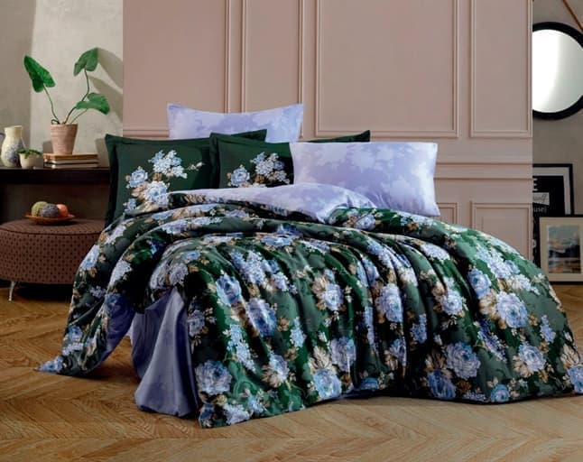 

Комплект постельного белья HOBBY Exclusive Sateen ADRIANA бузковий 200*220/4*50*70