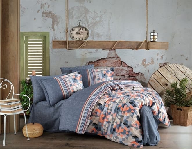 

Комплект постельного белья HOBBY Poplin Arella помаранчевий 160*220/1*50*70