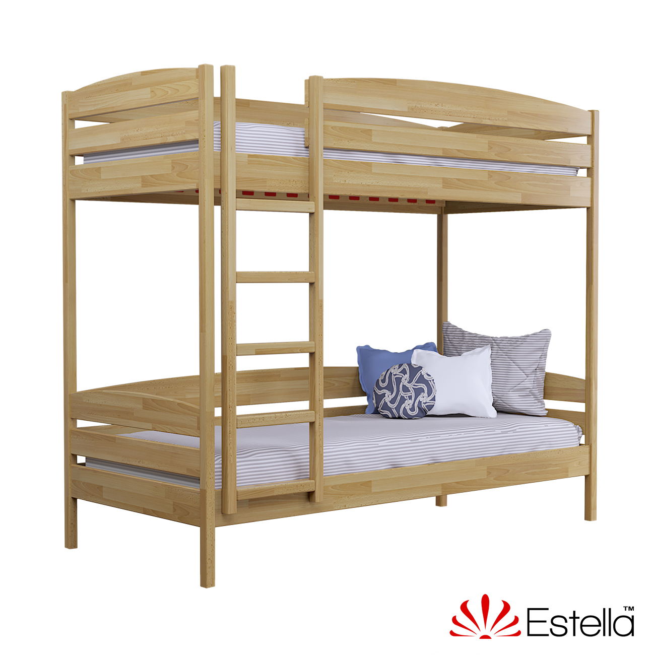 

Двухъярусная кровать Дуэт Плюс без ящиков Estella 90х200 102 - бук Щит 2Л25