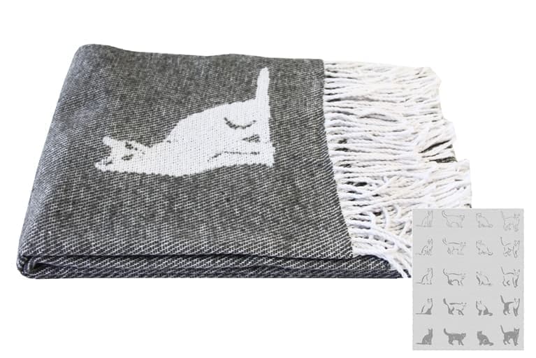 

Плед "CATS" 140*200 сірий