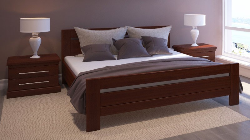 

Двухспальная кровать Прага 140/200 ясень горіх італійський