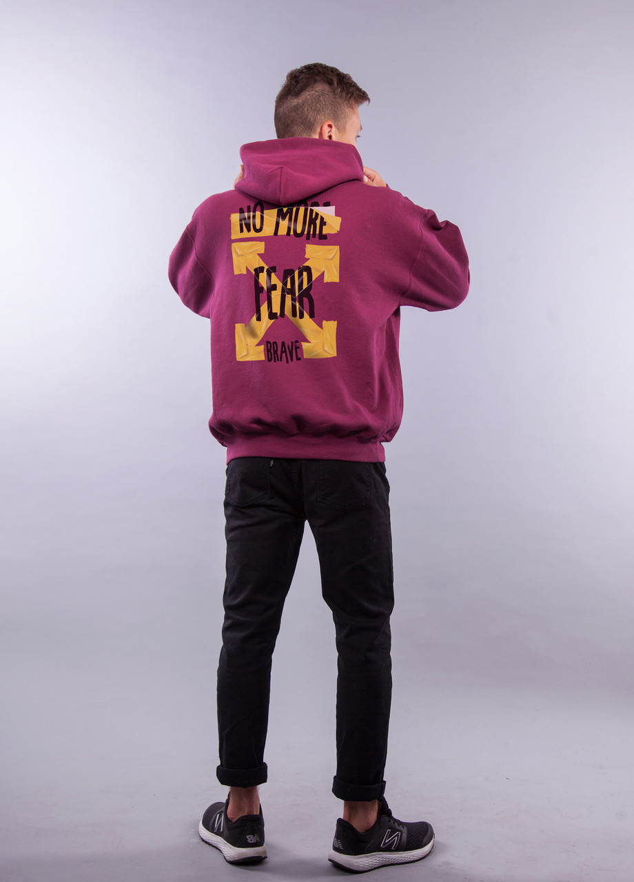 

Толстовка бордовая LOYS "Off Fear" XXL