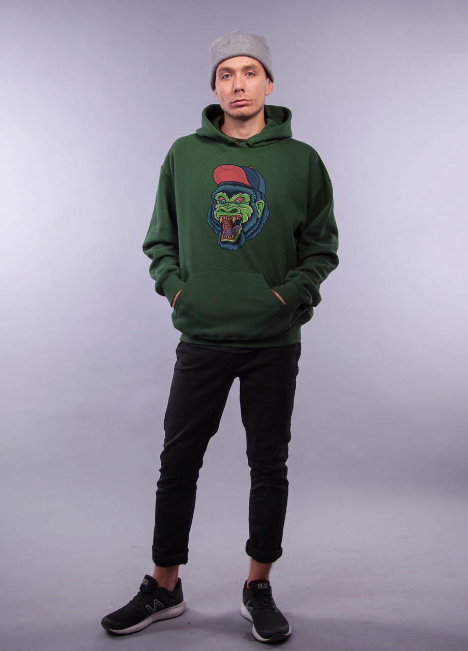 

Толстовка тёмно зелёная LOYS "Gorilla" XXL