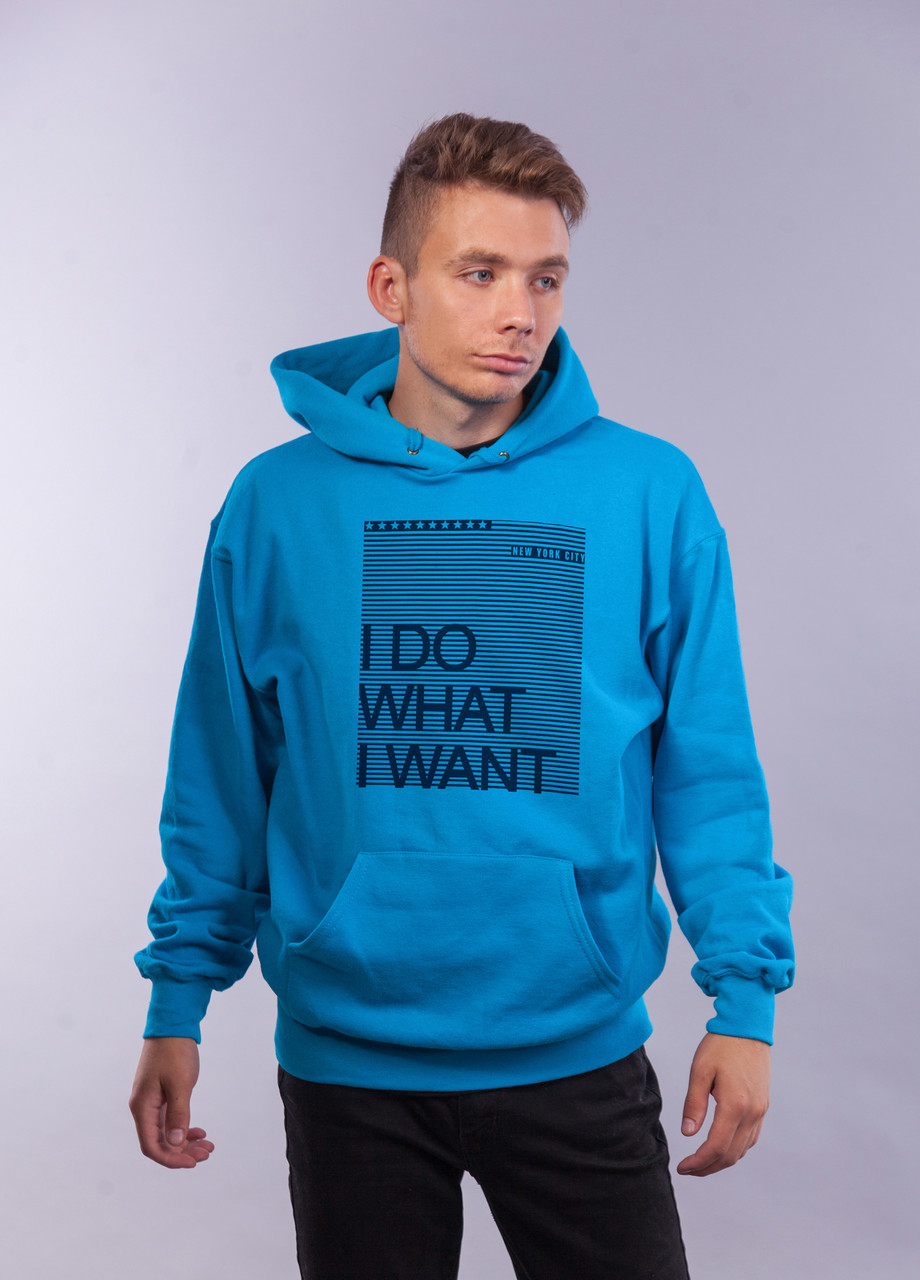 

Толстовка ультрамарин LOYS "I do what i want" XXL