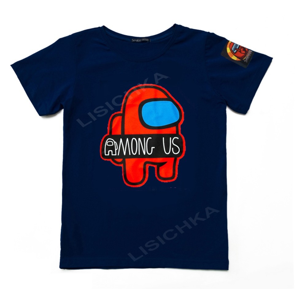 

Футболка Foxstyle Амонг ас синяя, всем фанатам игры Among Us, 140см