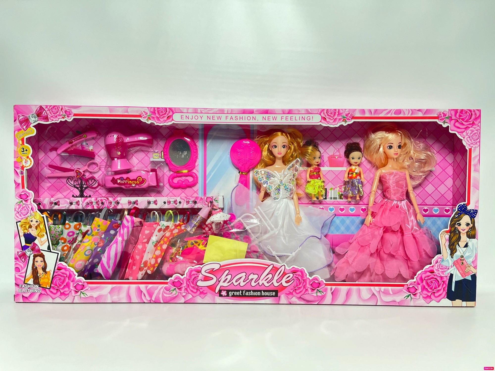 

Большой набор кукол Sparkle Барби невеста + сестра и детки (49467)