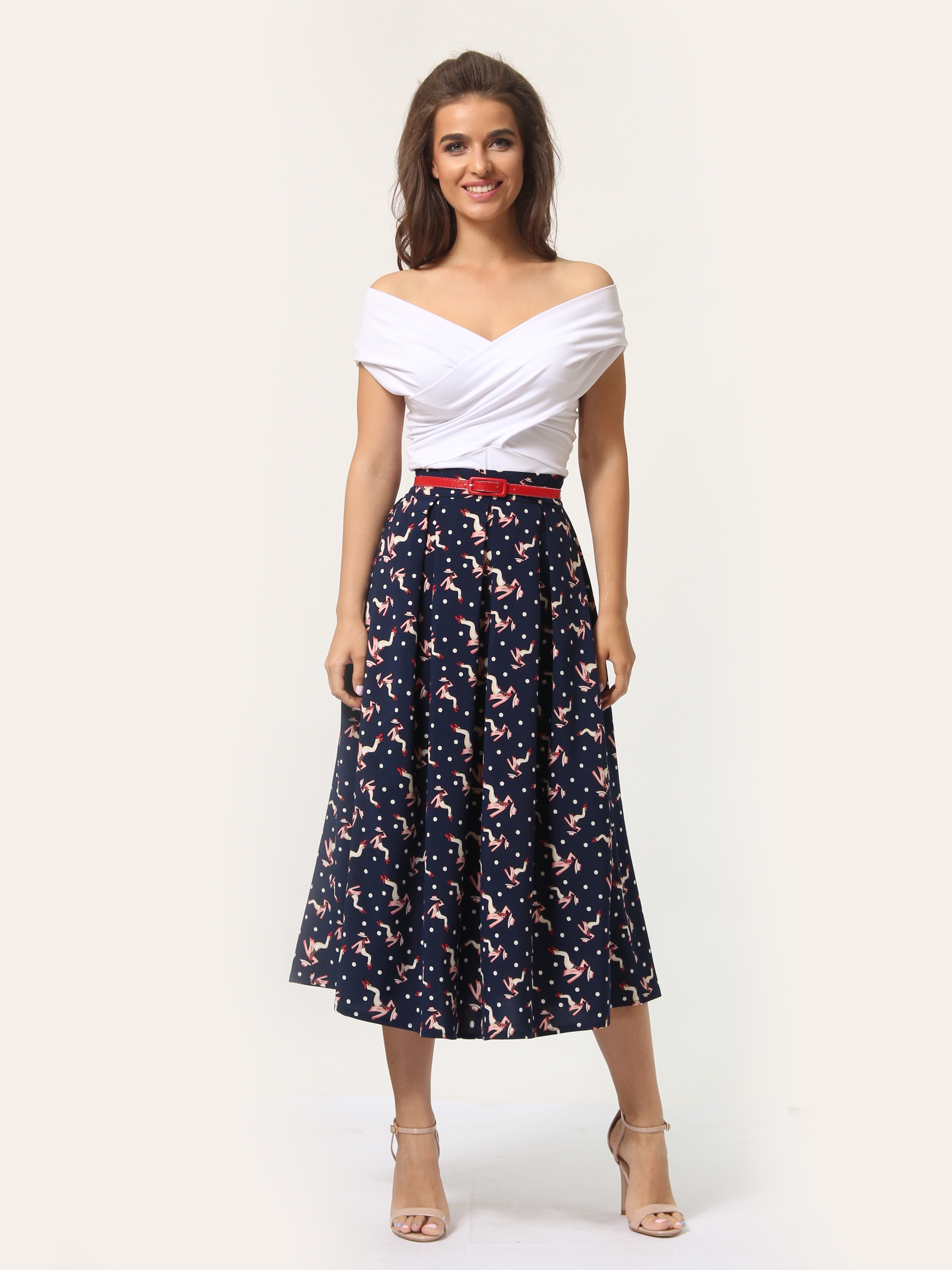 

Юбка Agata Webers Ф-057-1545Д L Синяя