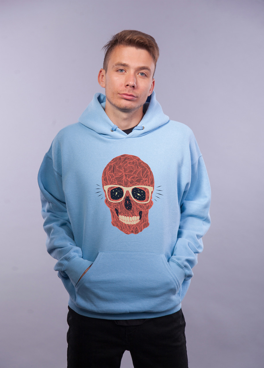 

Толстовка голубая LOYS "Skull Smile" XXL